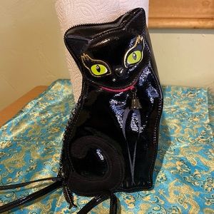 Betsey Johnson cat bag with bell and strap